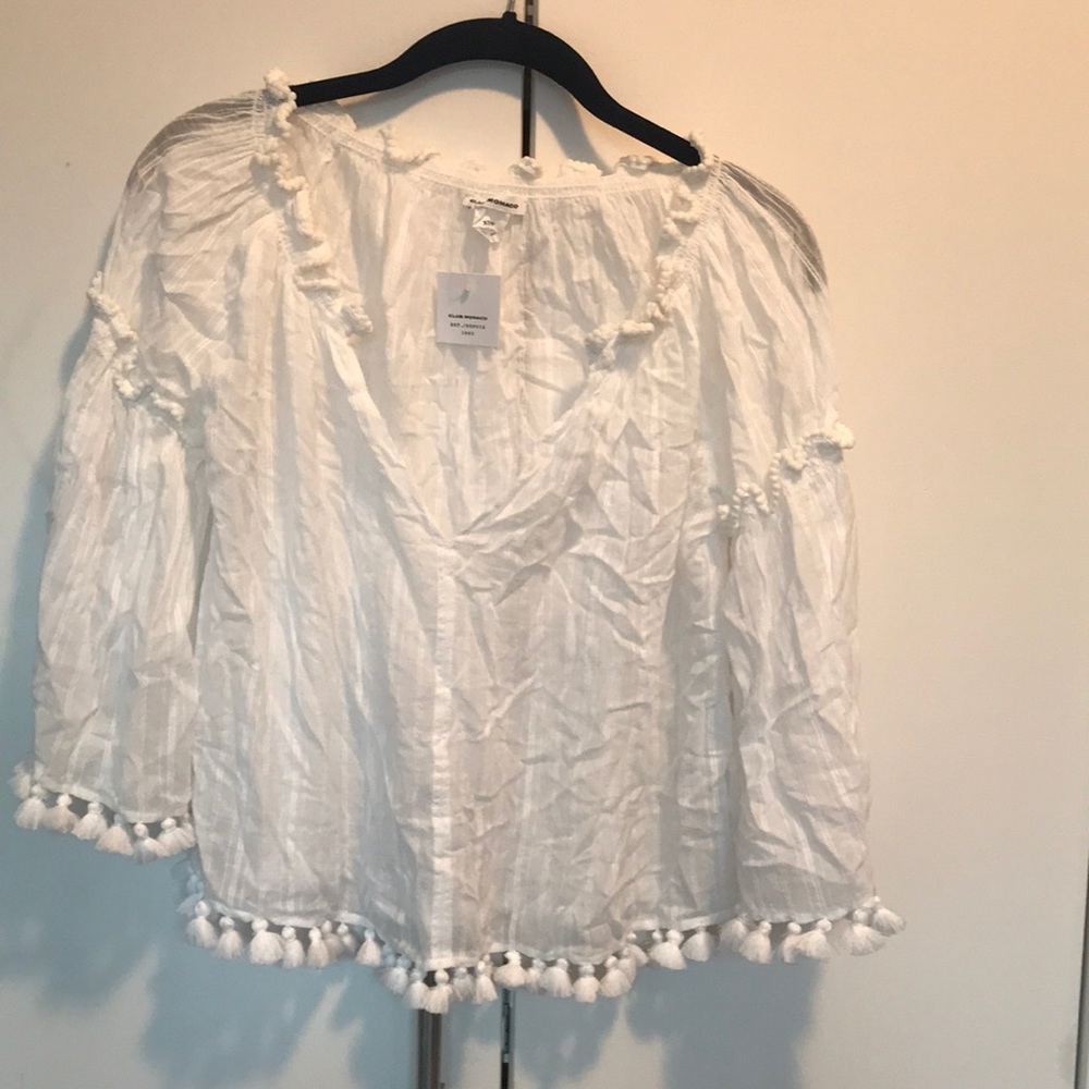 Club Monaco Size XS White shirt